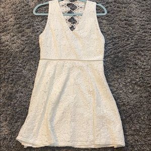White Lace Skater Dress